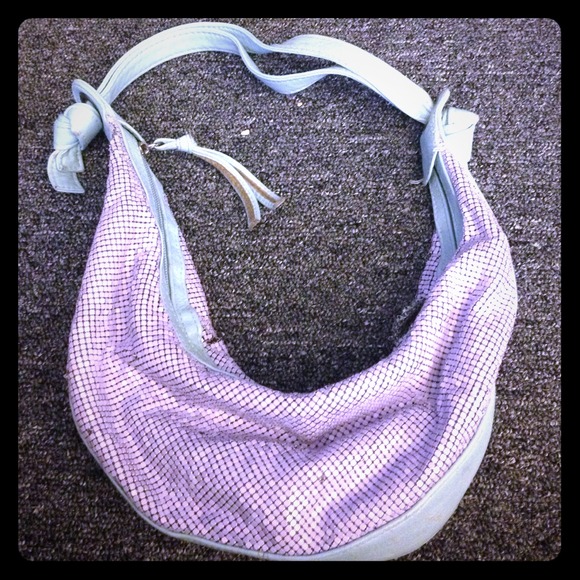 Baby blue and purple purse!