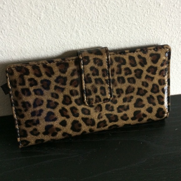 Shiny Leatherette Jaguar Wallet
