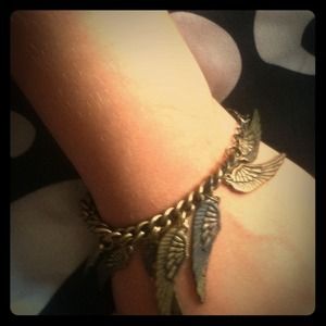 Angel Wing Charm Bracelet