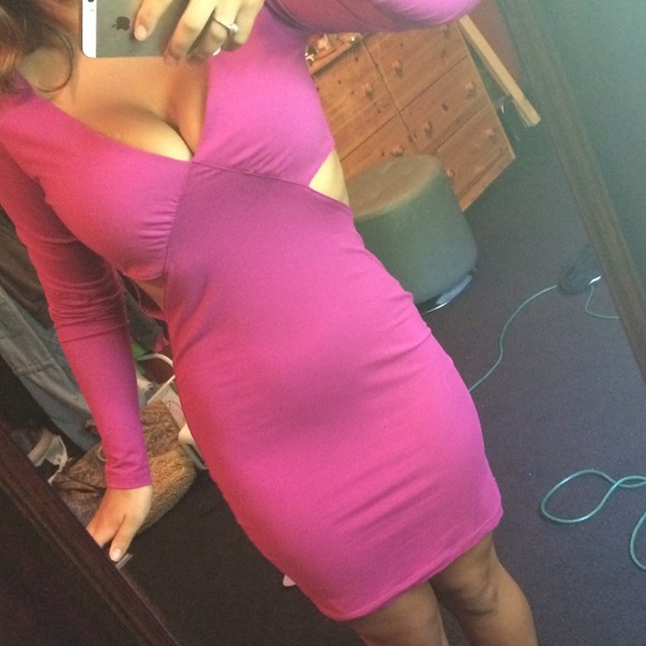 Arden b pink cut out dress