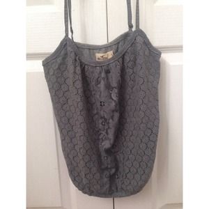 Gray Hollister Tank/Crop Top