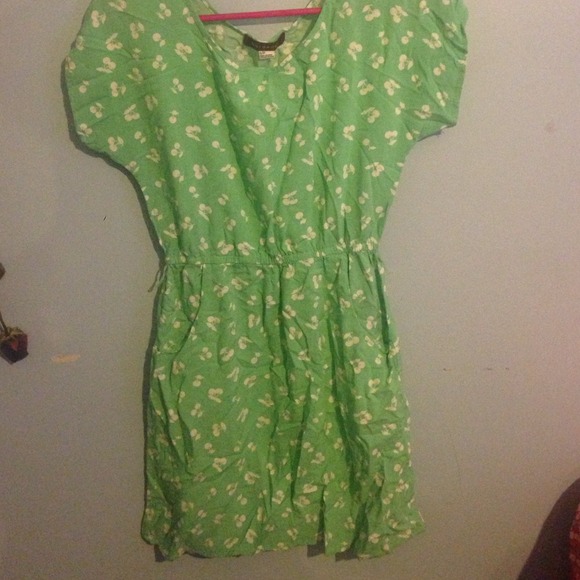 Sea green dress