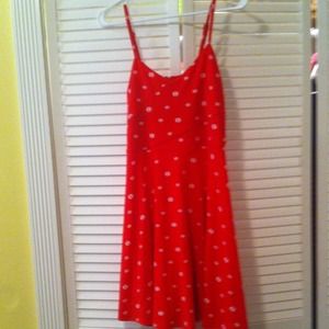 NWT Red & White Dress w/ Black Accents