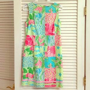 Lilly Pulitzer Shift Dress in patchwork