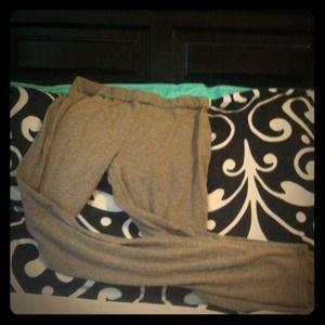 Light Brown Ankle Length Leggings