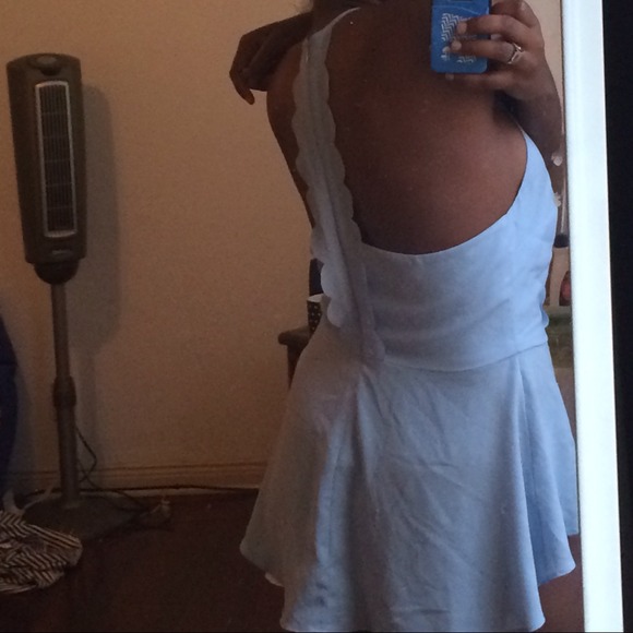 🚨BUNDLED 🚨Light blue polyester high low tank - Picture 3 of 3