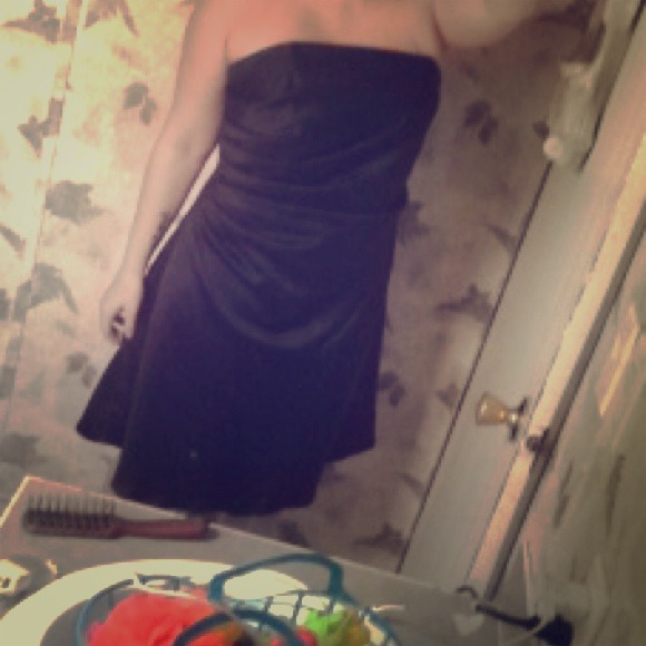 Black bridesmaid dress