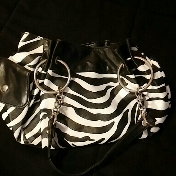 Zebra print purse