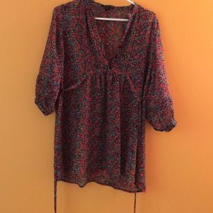 Forever 21 floral tunic