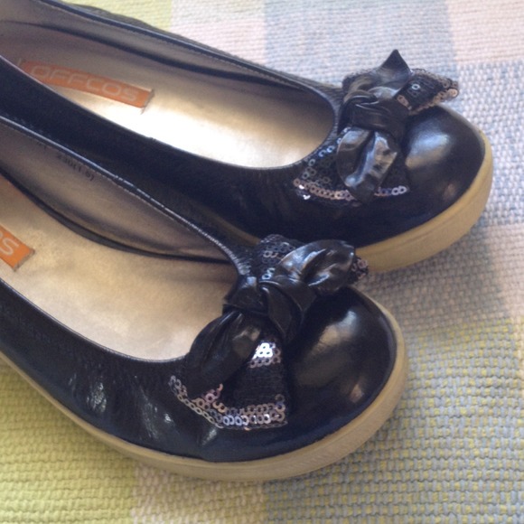 Office Essential🍬Patent Leather Sequins Bow Flats - Picture 4 of 4