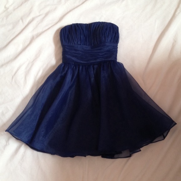 Navy Blue Homecoming Dress