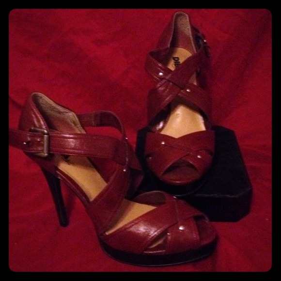 Cranberry color heels