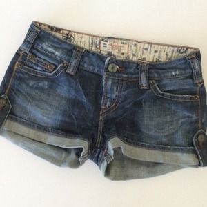1921 Cuffed Denim Shorts