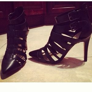 Zara strappy caged booties worn a few times