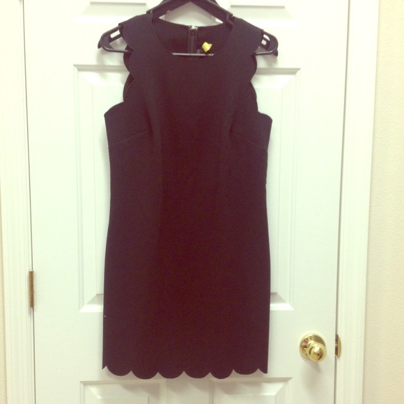 J. Crew Black shift dress