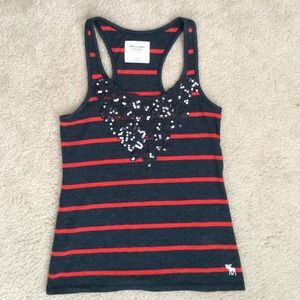 Abercrombie & Fitch racer back sequin tank