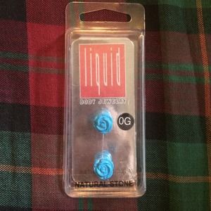 BLUE ROSE SIZE 0 GAUGE PLUGS