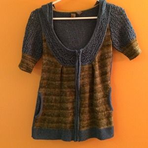 Bke hooded crochet cardigan