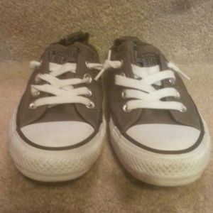 gray slip on converse only worn 2 times