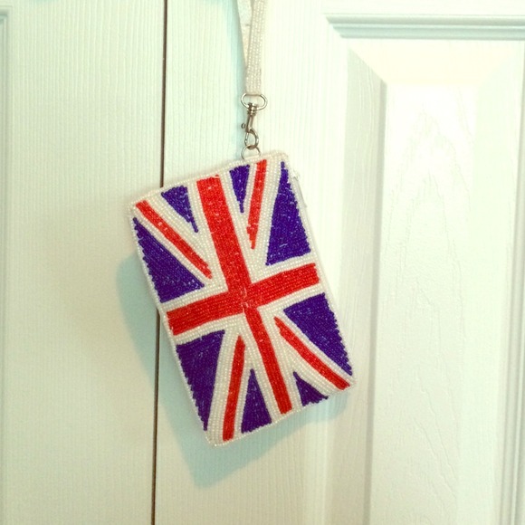 British flag wristlet
