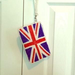 British flag wristlet