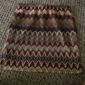 Chevron skirt