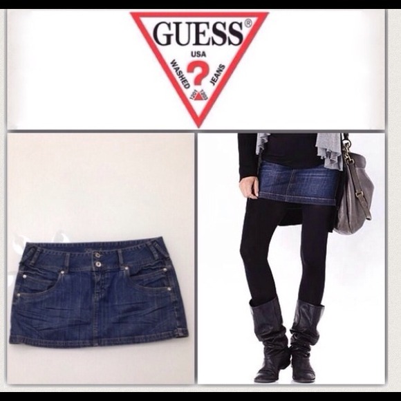 Guess mini skirt 👠💜
