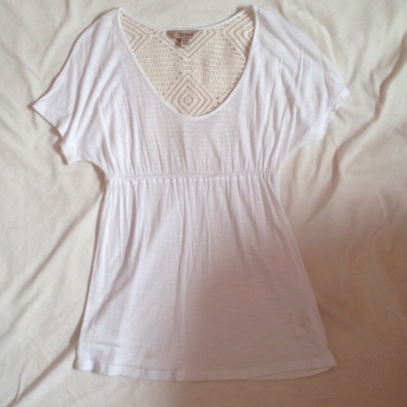 White back lace shirt