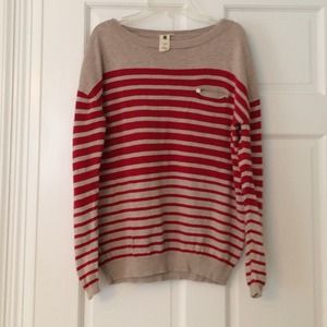 💢SOLD💢Francesca's red striped sweater