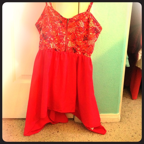 Zipper high-low shirt