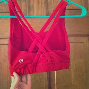 Lululemon red sports bra