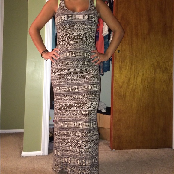 LA hearts aztec maxi dress