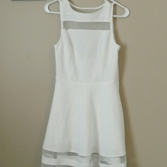 Classy white lace dress