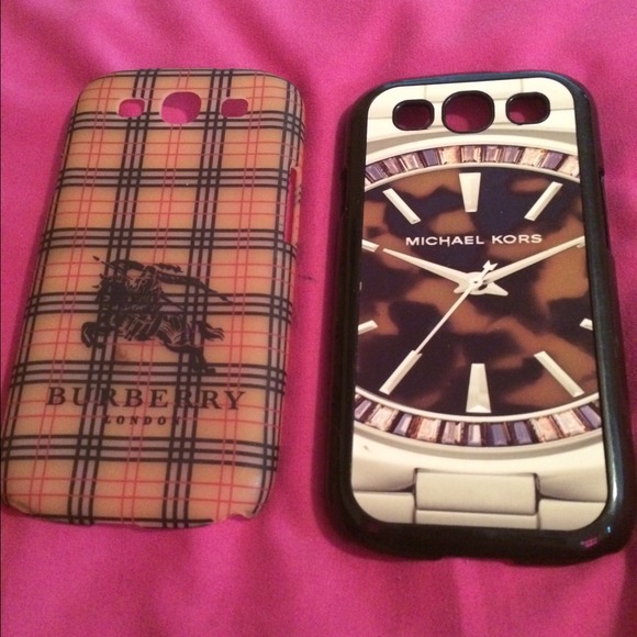 Burburry and Michael Kors phone case bundle
