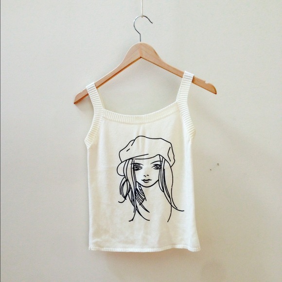 White tank top. Small.