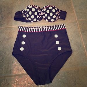 Vintage high waisted bathing suit