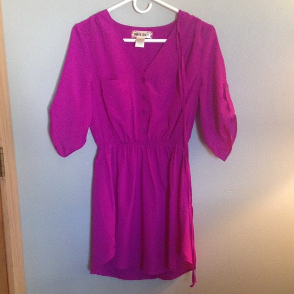 Purple flowy dress