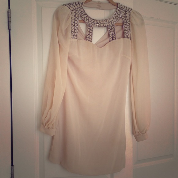 SOLD Formal dress with sequin neck