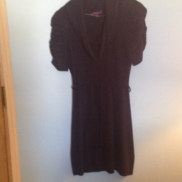 Black sweater dress