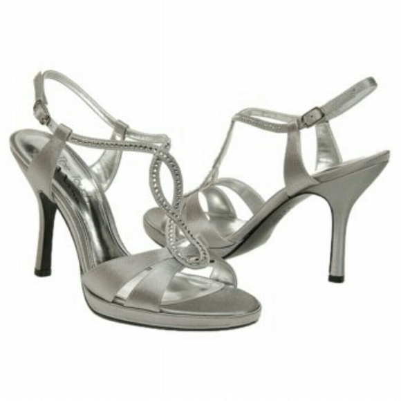 Silver and studded heels