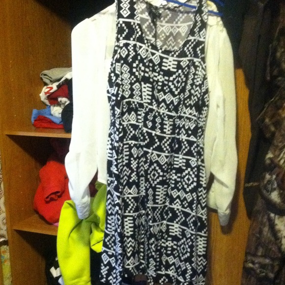 Black and white dress