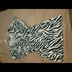 Zebra print dress