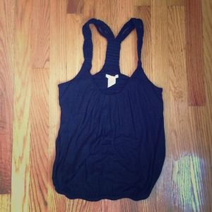 black tank with rope detailing