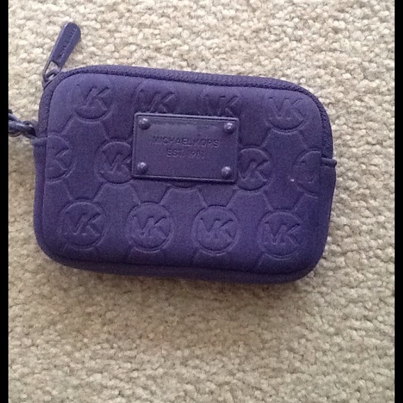 Michael Kors purple wristlet