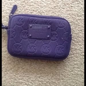 Michael Kors purple wristlet