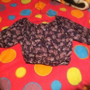 Dark floral shirt