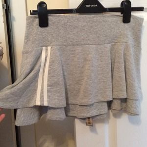 Heather gray Topshop jersey skirt UK SIZE 12; US 8