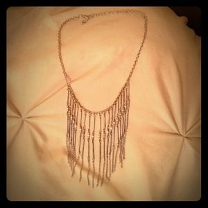 Silver boho necklace