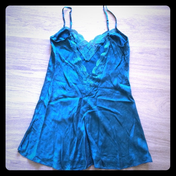 Teal VS Slip Dress