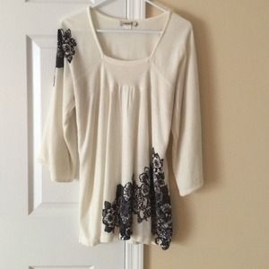 REDUCED XL Off white sweater